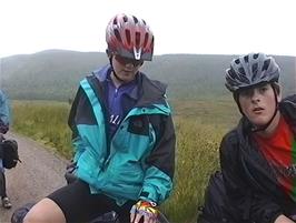 Gavin and Luke near Loch Craggie